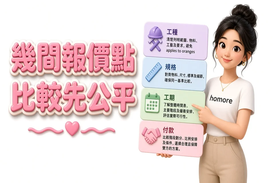 香港裝修攻略:幾間報價點比較先公平