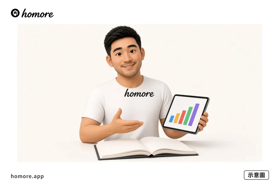 示意圖:用 Homore 分析報價單內容對齊項目