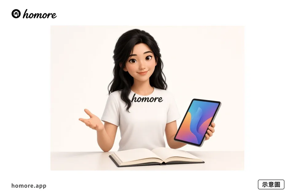 示意圖：用 Homore 分析報價單內容對齊項目