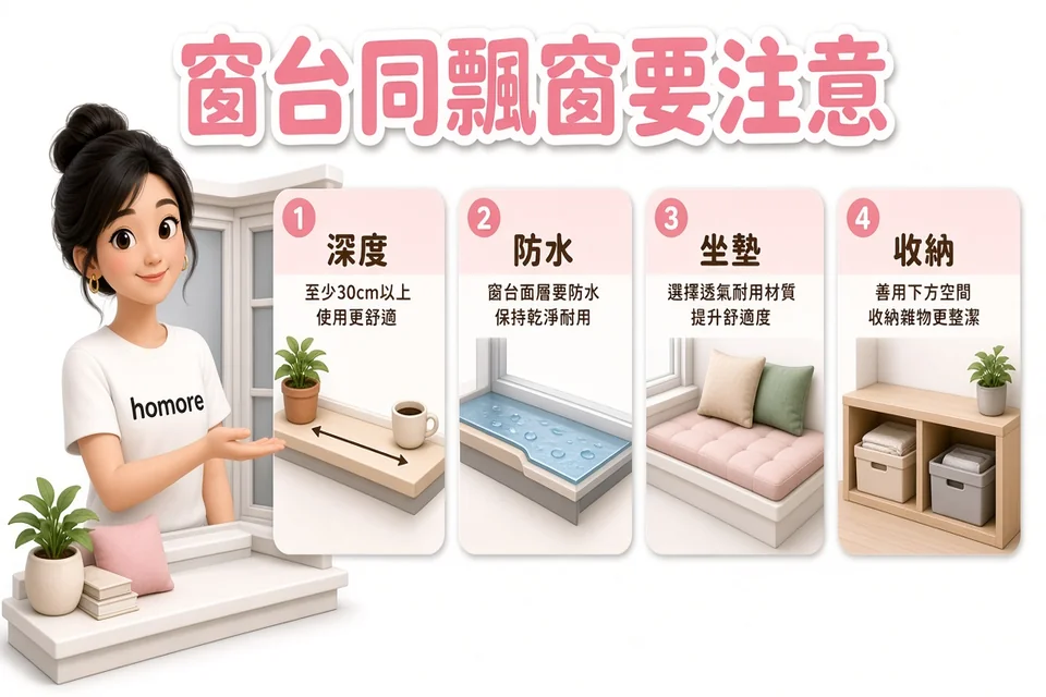 香港裝修攻略:窗台箱做法比較