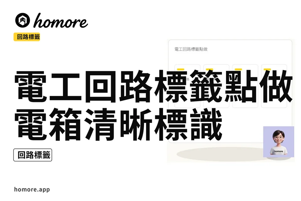 示意圖:電工回路標籤點做:電箱清晰標識