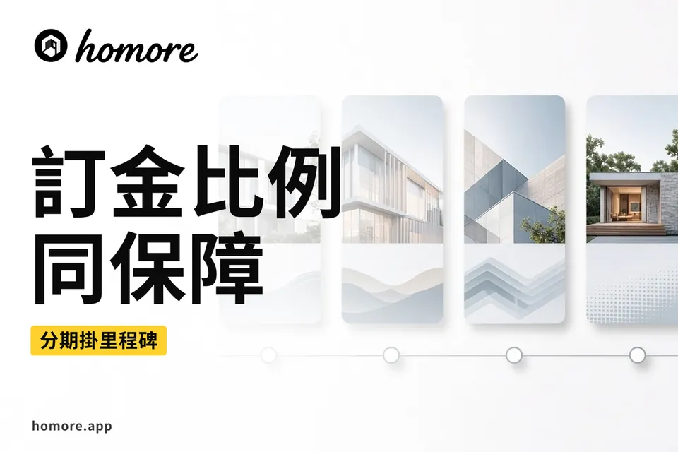 裝修訂金收據與範圍附件示意