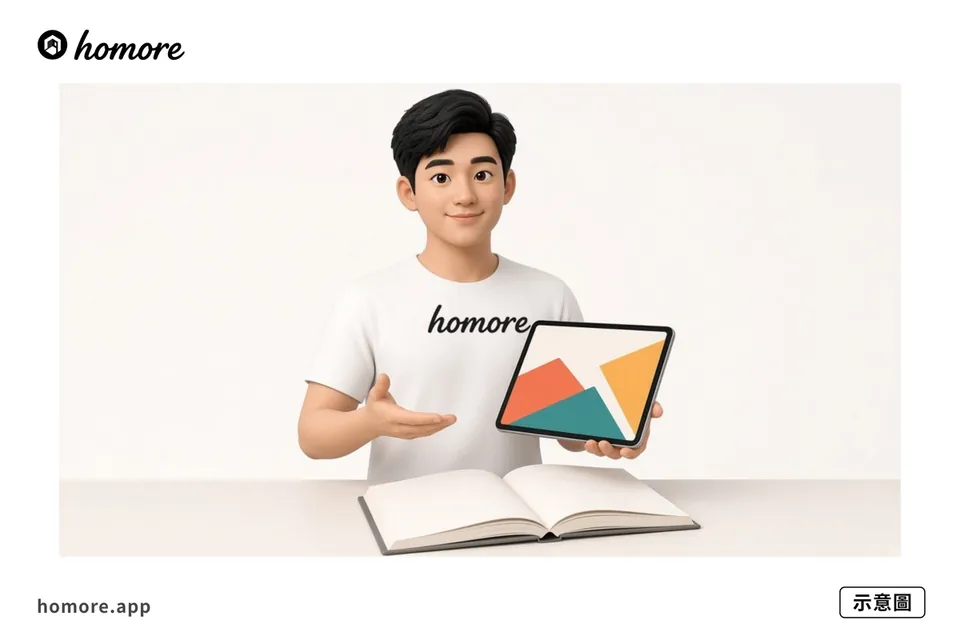 示意圖：用 Homore 分析報價單內容對齊項目
