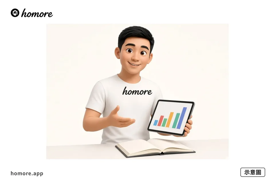 示意圖：用 Homore 分析報價單內容對齊項目