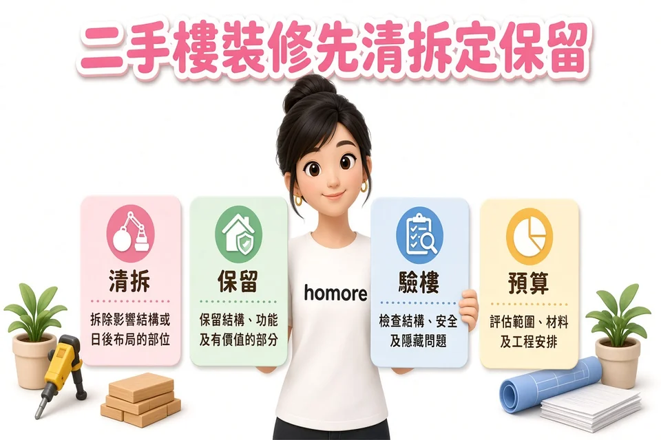 香港裝修攻略:二手樓裝修先清拆定保留
