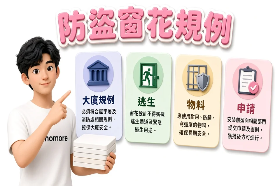 香港裝修攻略:防盜窗花規例