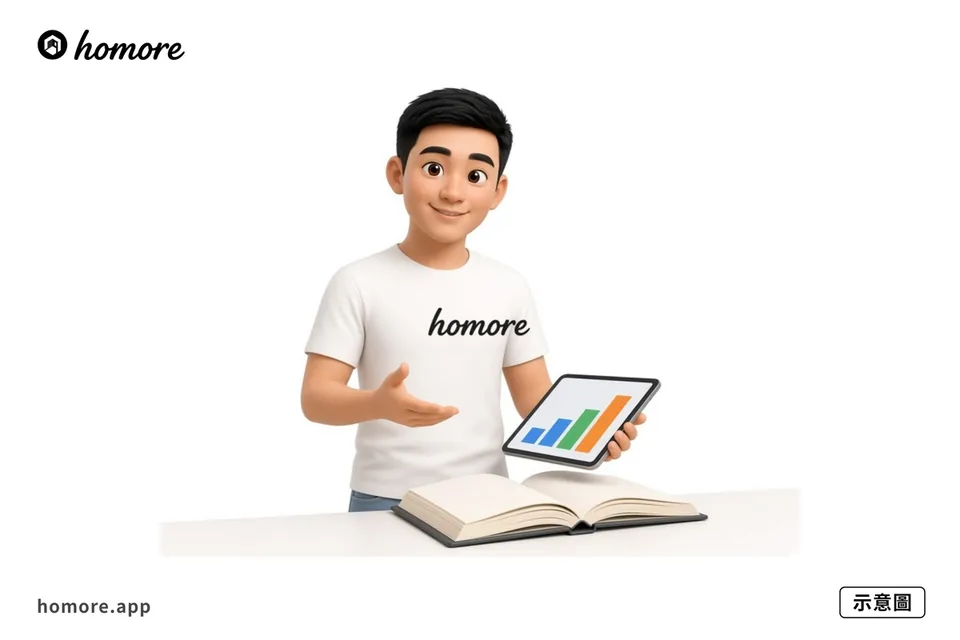 示意圖：用 Homore 分析報價單內容對齊項目