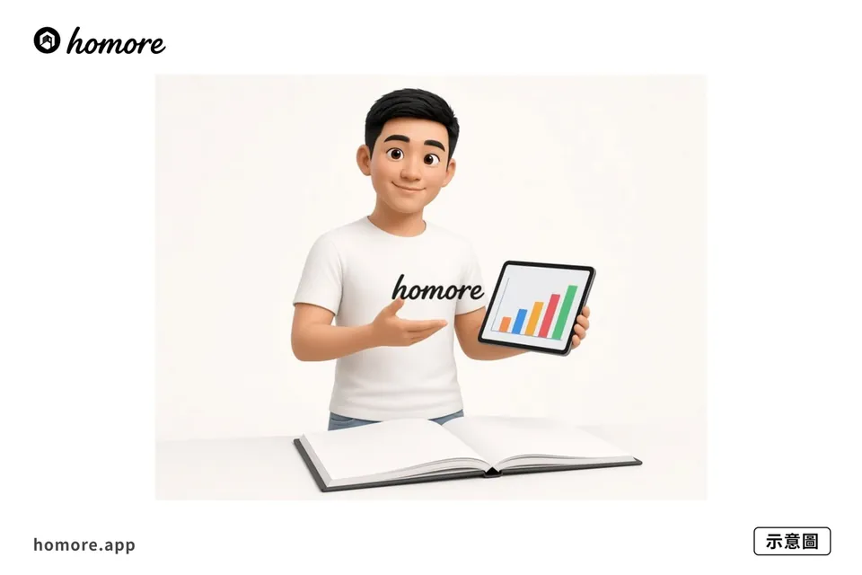 示意圖:用 Homore 分析報價單內容對齊項目