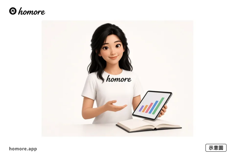 示意圖:用 Homore 分析報價單內容對齊項目