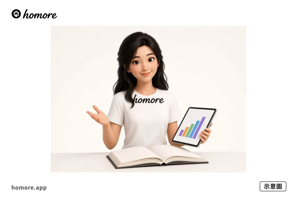 示意圖：用 Homore 分析報價單內容對齊項目