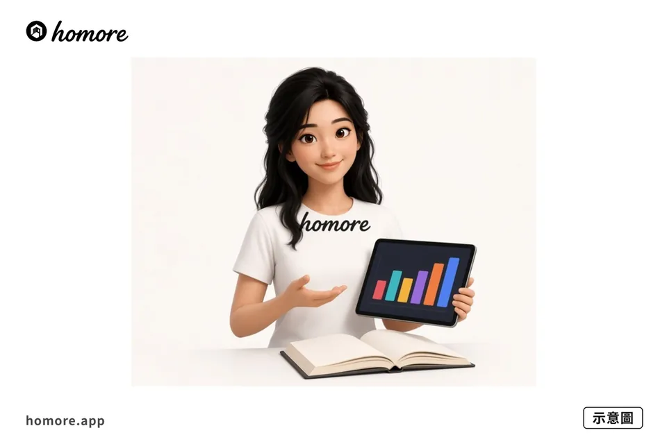 示意圖:用 Homore 分析報價單內容對齊項目