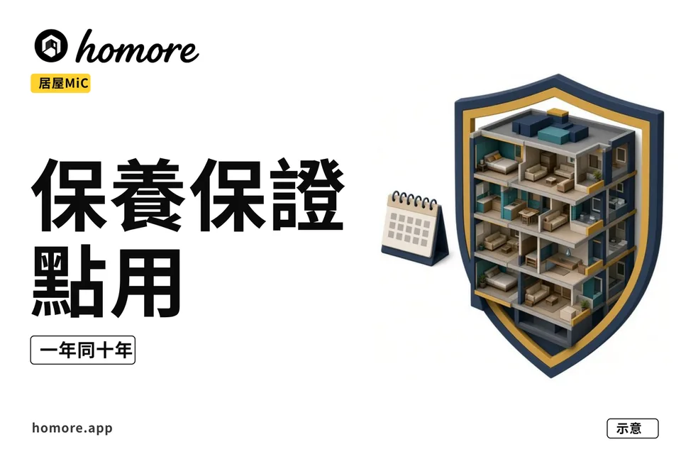 示意圖:MiC居屋執漏同十年結構保證點分