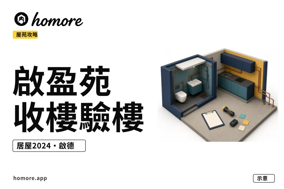 啟盈苑收樓驗樓示意圖