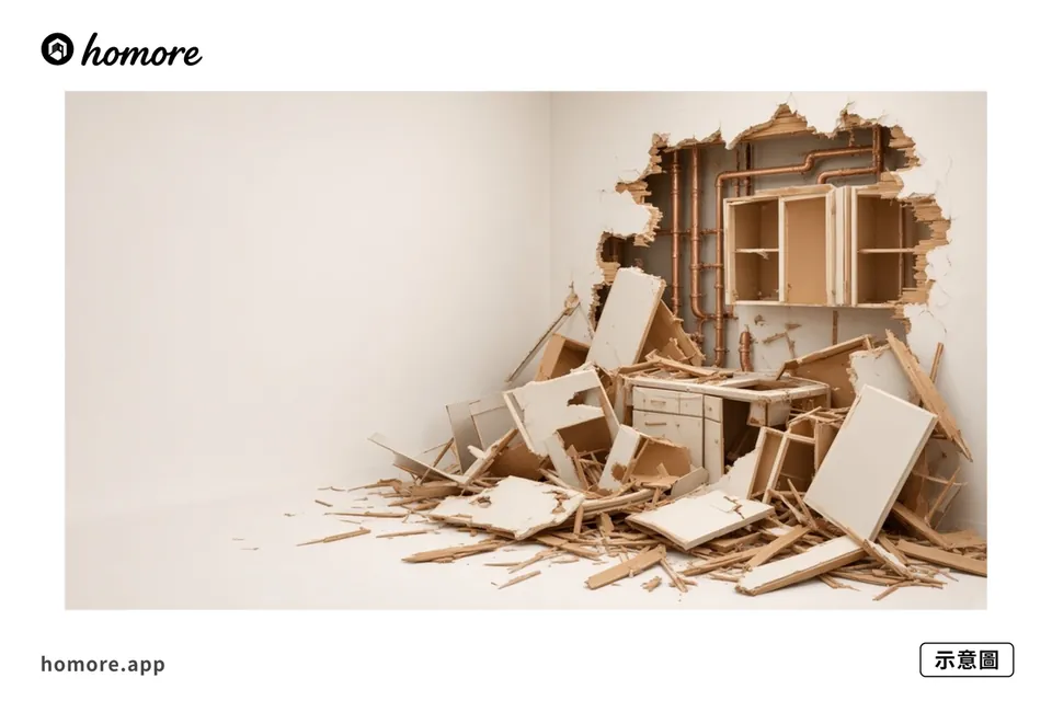 美孚新邨全爆工序示意