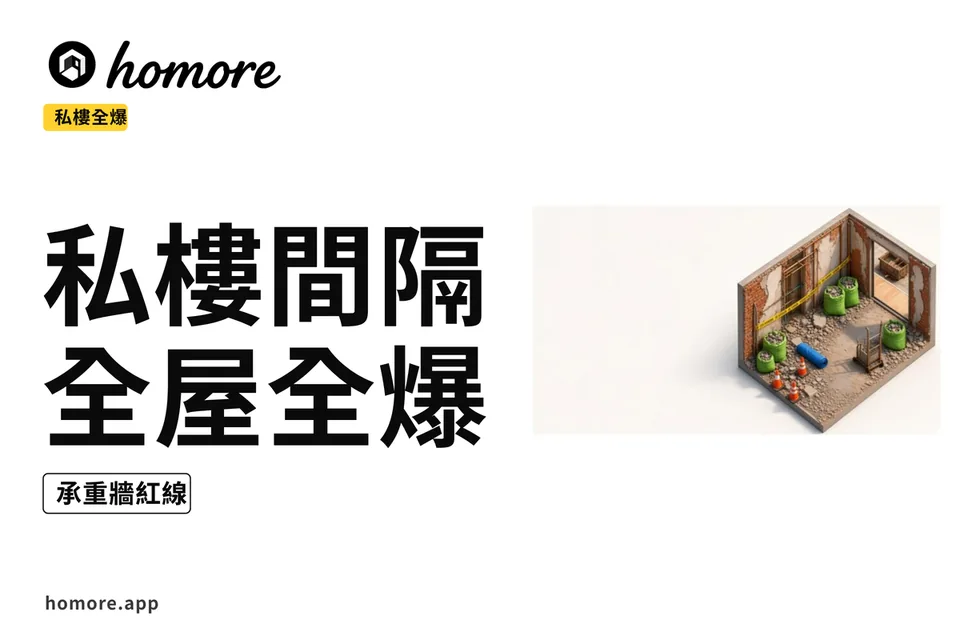 私樓熱門苑(間隔)全屋全爆翻新示意