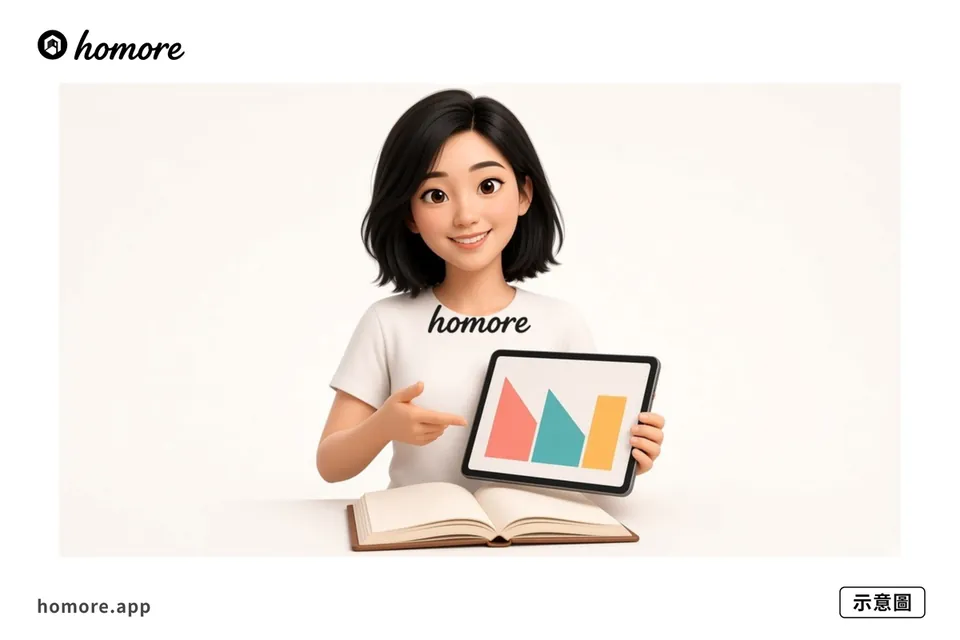 示意圖：用 Homore 分析報價單內容對齊項目