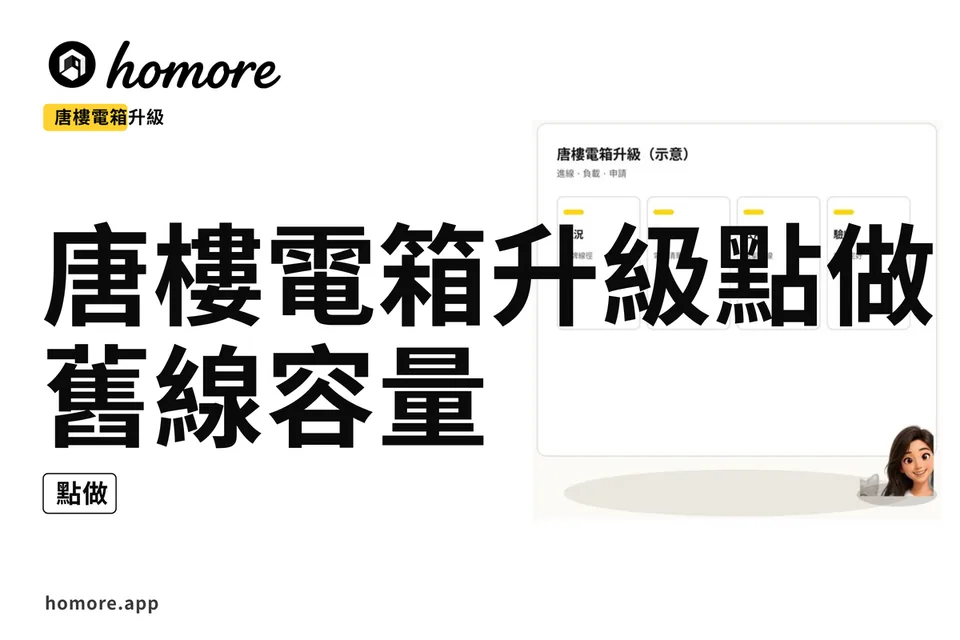 示意圖:唐樓電箱升級點做:舊線同容量