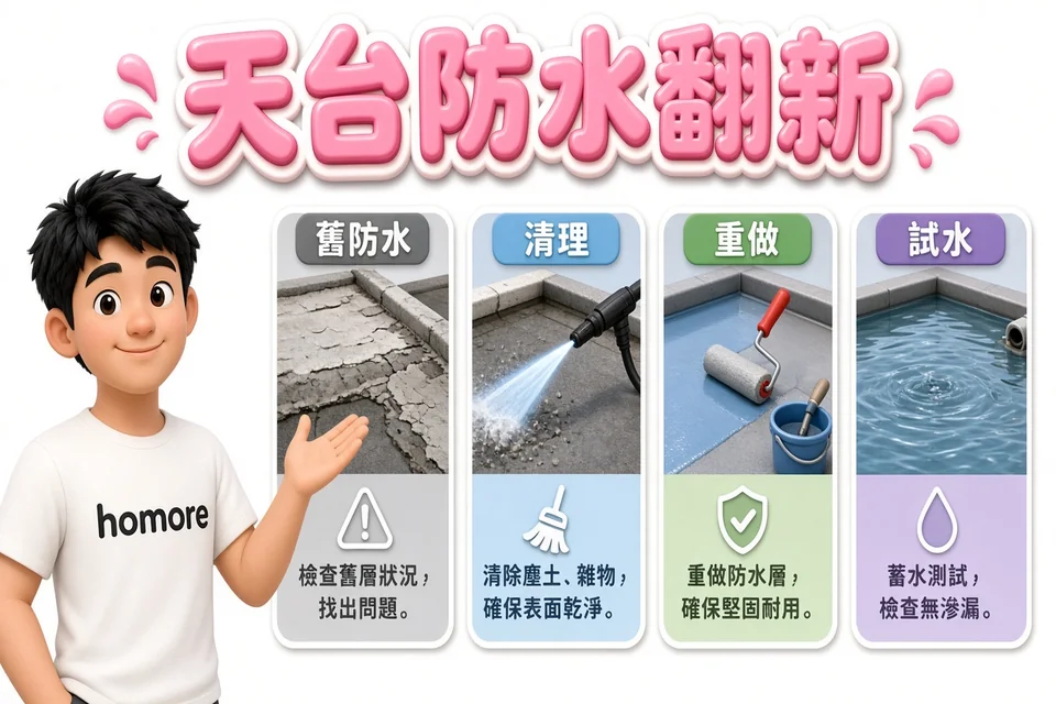 香港裝修攻略:天台防水翻新