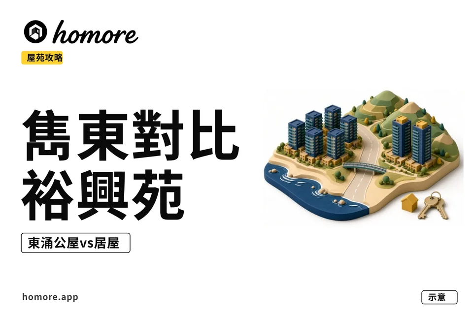 雋東邨對比裕興苑示意圖