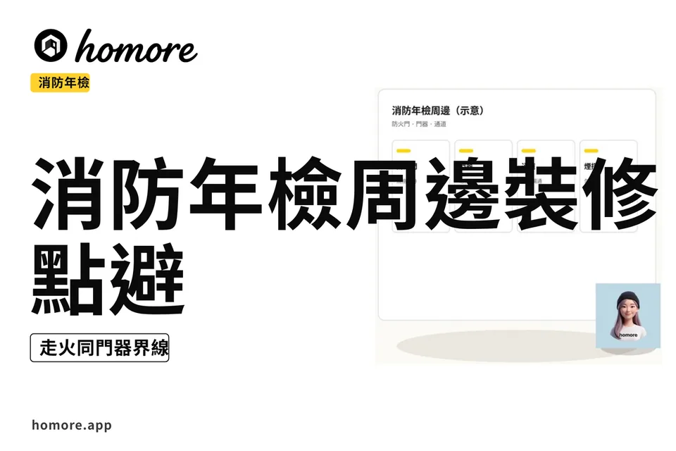 示意圖:消防年檢周邊四欄