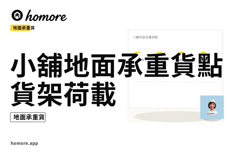 示意圖:小舖地面承重貨點:貨架荷載