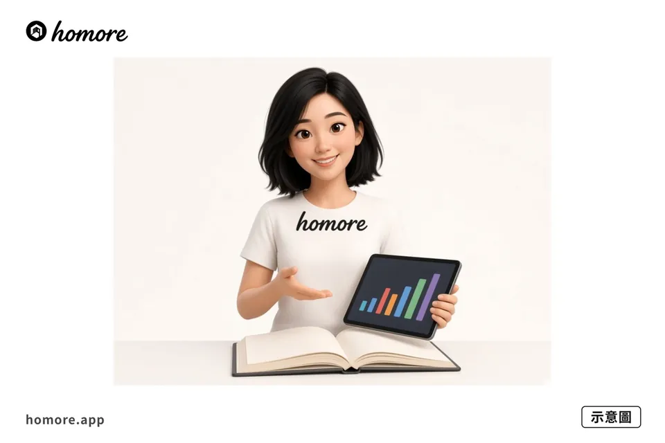 示意圖：用 Homore 分析報價單內容對齊項目