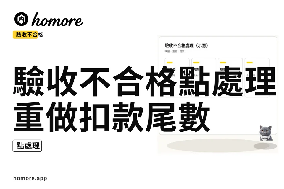示意圖:驗收不合格點處理:重做扣款同尾數