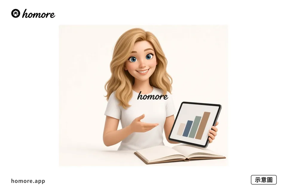 示意圖：用 Homore 分析報價單內容對齊項目