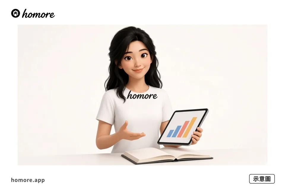示意圖：用 Homore 分析報價單內容對齊項目